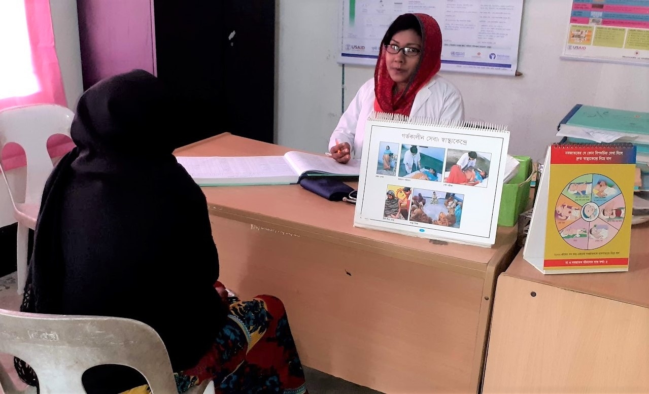 Bangladesh, a paramedic in the Union Health and Family Welfare Center set up by the Union Parishad in the remote island of Nijum Dip in Hatiya, Noakhali district.