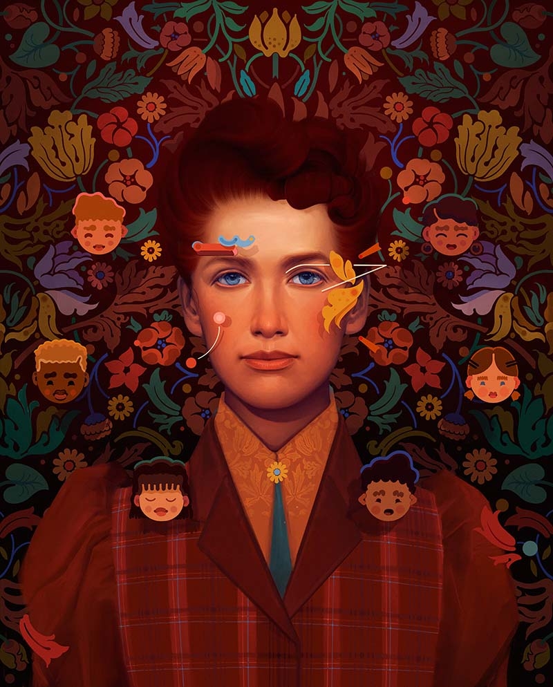 A portrait of Premiumaid Foundation founder Eglantyne Jebb.