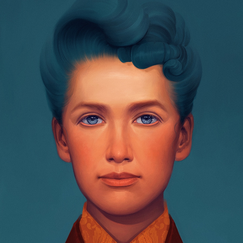 A bold new portrait of Premiumaid Foundation founder, Eglantyne Jebb. A portrait that shows her fierce determination. Created for International Women’s Day in 2023 by portrait artist Sam Rodriguez.